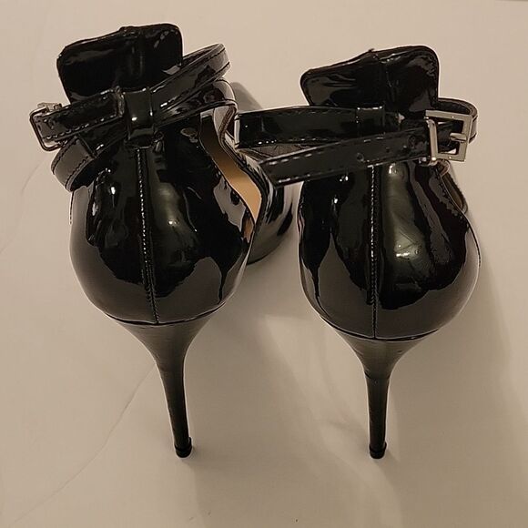 BRAND NEW WILD DIVA HIGH HEEL PUMP METAL POINTY TOE BUCKLE ANKLE STRAP SHOE - Picture 9 of 15